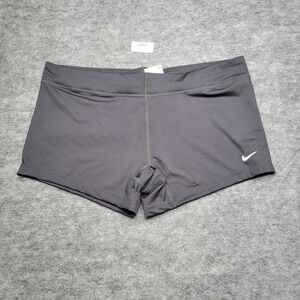 New Nike Pro Shorts Women 3" Dri-FIT Shorts Black XL Volleyball 108720 Gym